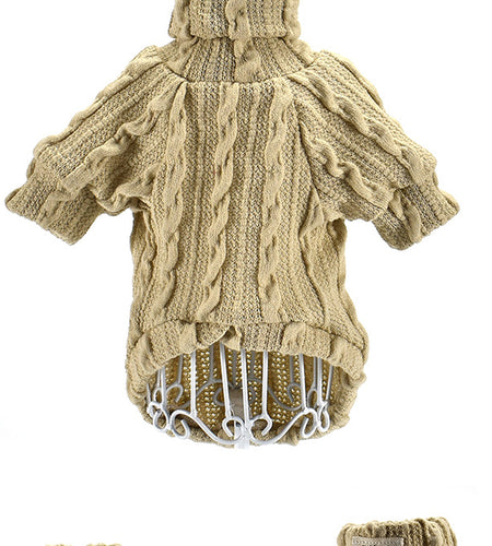 Dog Sweater Turtleneck Solid Color Dogs Clothes Warm Cotton for Puppy Small Medium Dogs Sweatshirt Jacket Chihuahua Teddy