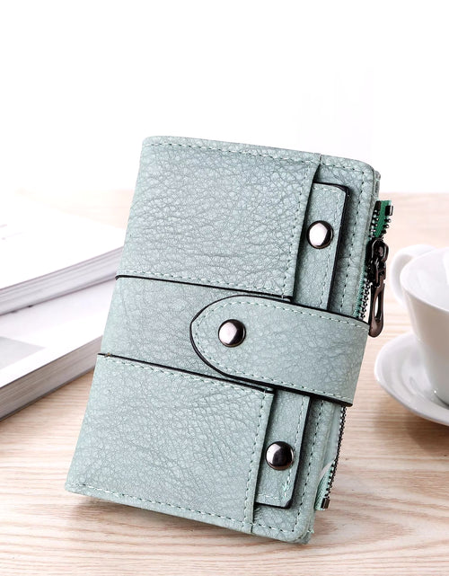 Load image into Gallery viewer, Women Wallet Simple Retro Rivets Short Wallet Coin Purse Card Holders Handbag for Girls Purse Small Wallet Ladies Bolsa Feminina
