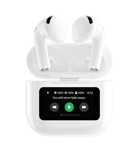 A12 Pro ENC Noise Cancellation Earphone TWS Wireless Earbuds with Touch Control LCD Screen Equalizer Super Bass Premium Sound