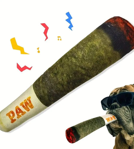 Interactive Dog Joint Sound Puppy Toys Cigar for Small Resistant Squeak Dogs Indestructible Dog Plush Chewing Toy Pet Bite Toys