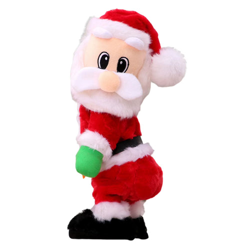 Electric Twerking Santa Toy Adorable Decorative Plush Toy for Kids Children Xmas Decoration Twerking Musical Santa Holiday Decor