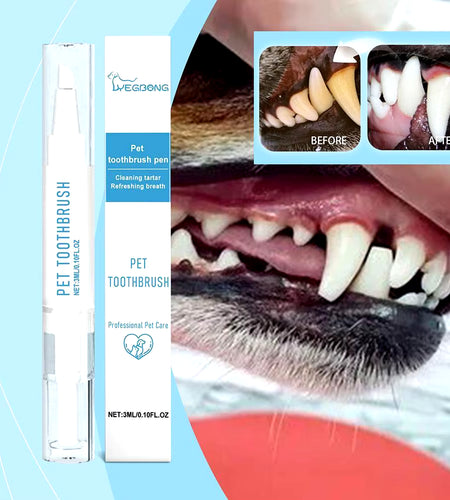 Pet Teeth Cleaning Toothbrush Pen Pet Dental Beauty Tools Set Dog Tartar Bad Breath Remover Pet Products Dog Accessories
