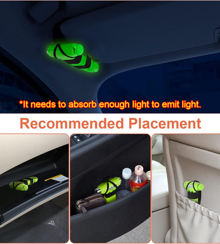 6-In-1 Car Safety Hammer (Glow-In-Dark), Emergency Escape Tool with Window Breaker and Seat Belt Cutter for First Responders and Roadside Safety Kits, Life-Saving Hammer Gift for Family