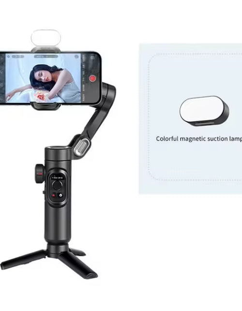 Load image into Gallery viewer, AOCHUAN 3-Axis Handheld Gimbal Stabilizer for Smartphone with Fill Light for Iphone Android Face Tracking Tiktok Vlog Smart XE
