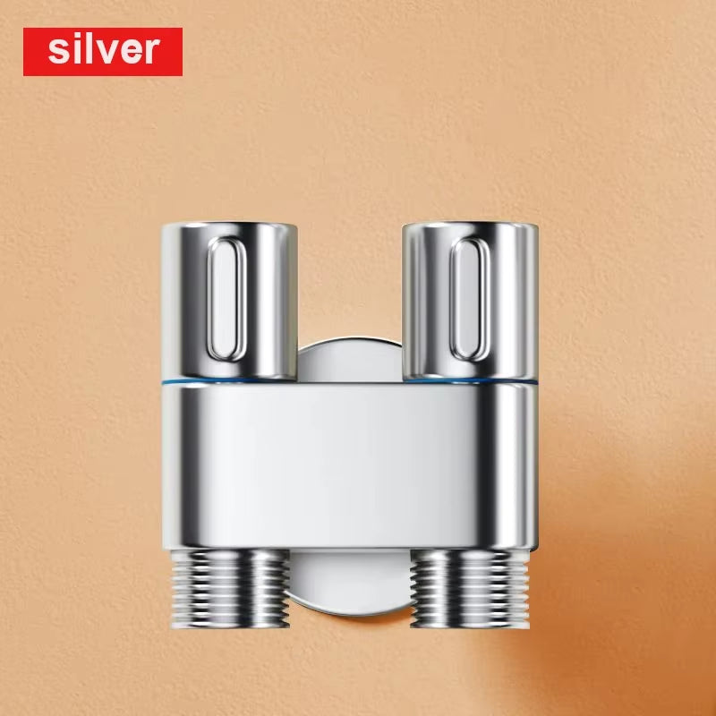 Hygienic Shower for Bathroom Toilet Bidet Shower Head Double Outlet Angle Valve of Bathroom Accessories Bidet Toilet Seat