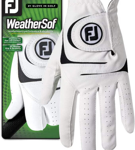 Men'S Weathersof Golf Glove (White)